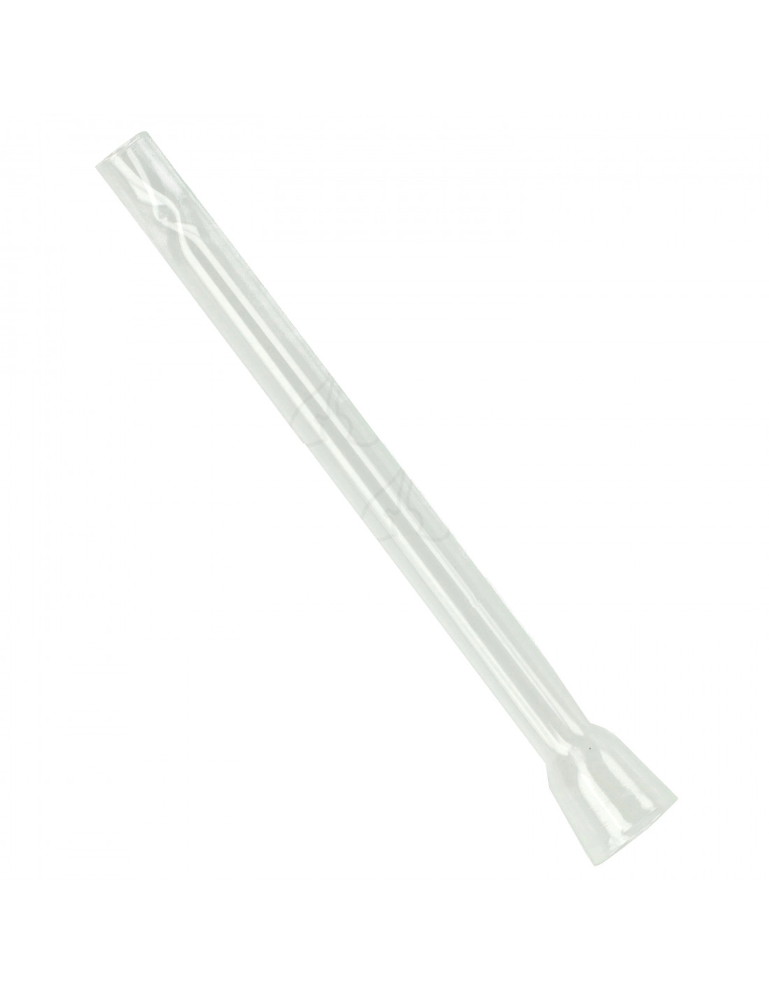 Lufka Cygarniczka Szklana Prosta WUJO 8 cm 1 Szklana lufka do palenia suszu Classic, która może służyć jako cygarniczka, długość 8 cm.