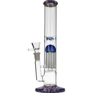 Promocje 420 208 Szklane bongo z dyfuzorem Blue Stone 28 cm z filtracją i uchwytem na lód