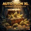 Zestaw nasion konopi AUTO Plon XL – 5 wysokoplonujących odmian autoflowering w skrzyni skarbów pełnej nasion i pąków konopi, złote monety, 420 Outdoor Box 2026