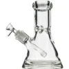 Bongo lodowe szklane Thick Ass 420VAPE 20cm - widok z profilu. Widoczny cybuch 14.5 mm, rurka chillum, uchwyt na lód i szeroka podstawa.