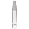 Szklany adapter do bonga 3 w 1 do waporyzatora Tinymight 2 ze szlifem 10, 14.5 oraz 18.8 mm na białym tle.