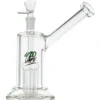 Bongo szklane 420VAPE Honey Tree 18.5 cm z wbudowanym perkolatorem i bocznym ustnikiem