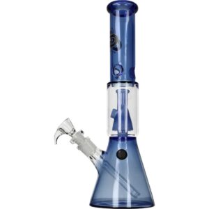 420Market.pl - Najlepsze waporyzatory i akcesoria dla palaczy 27 Niebieskie bongo lodowe Grace Glass Beaker o wysokości 35 cm widok z boku