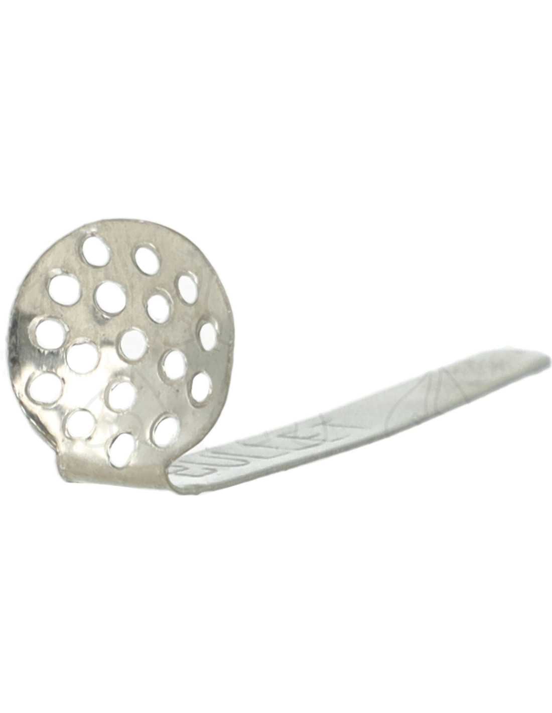 Stalowe sitka do bonga z uchwytem 12 mm – Zestaw 5 szt. 1 Stalowe sitka do bonga o średnicy 12 mm z pionowym uchwytem ułatwiającym wymianę filtra w gorącym cybuchu.