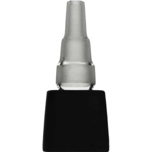 Adapter do bonga PAX Flow ze schodkowym, matowym szlifem 10/14,5/18,8 mm i czarną nasadką