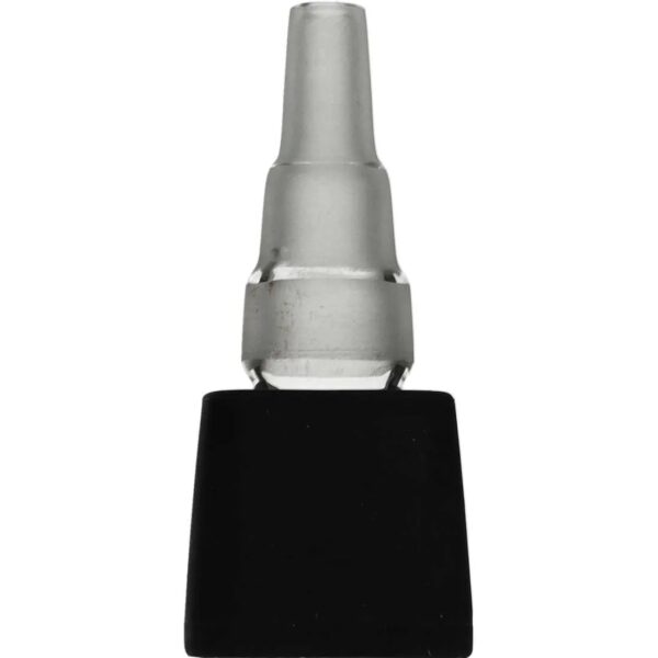Adapter do bonga PAX Flow ze schodkowym, matowym szlifem 10/14,5/18,8 mm i czarną nasadką