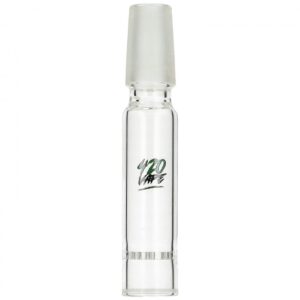 Adapter do bonga TinyMight 2: prosta szklana rurka z matowym szlifem 14,5 mm i logo 420VAPE