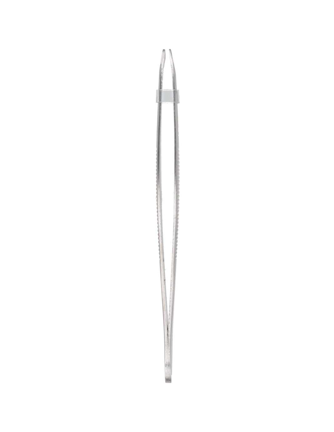 Fenix Mini / Mini+ - szczypce (pęseta) do waporyzatora 3 Metalowa pęseta do Fenix Mini widziana od boku — smukłe ramiona z ząbkowaną krawędzią wewnętrzną.