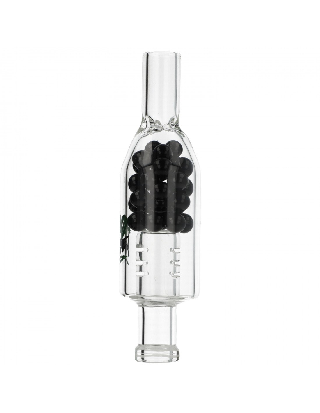 Ustnik JET z kulkami 420VAPE do X-Max V3 Pro+ – czarny 2 Ustnik JET z czarnymi kulkami z boku — rurka z poziomymi nacięciami pod komorą z kulkami